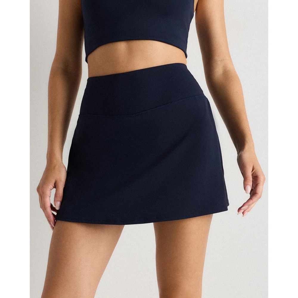 Quince Ultra-Form Tennis Skort Womens XL Deep Navy Athletic Golf Active Skirt